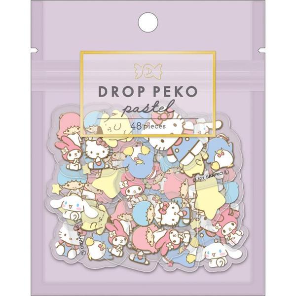 フレークシール ＤＲＯＰＰＥＫＯ ＰＡＳＴＥＬ サンリオキャラクター | ラブリーファンシー