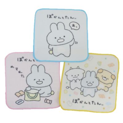 ぽかんとたん ミニタオル 3Pミニタオル サンエックス 粧美堂