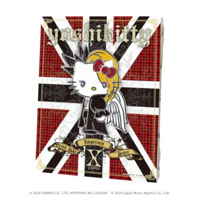 yoshikitty_キャンバスボード01/チェックデザイン(公式イラスト)