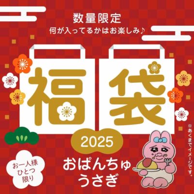 おぱんちゅうさぎ 迎春福袋 2025 キャラクターグッズ おひとり様おひとつ限り