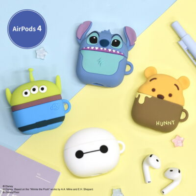 ディズニーキャラクター、ピクサーキャラクター ／ AirPods 4 対応 シリコンケース