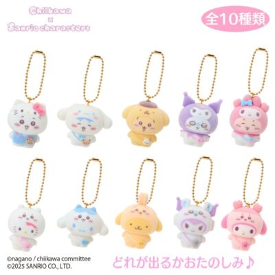 ちいかわ×サンリオキャラクターズ シークレットフロッキーマスコットチャーム