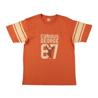 Tシャツ LOF-T2026 おさるのジョージ フットボール オレンジ