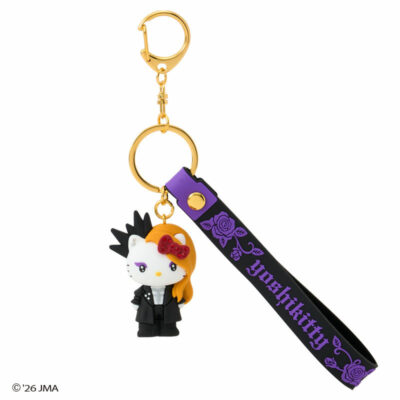 yoshikitty ラバーキーホルダー（ブラック）