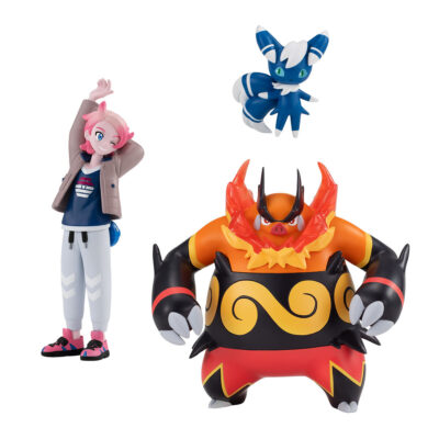 ポケモンスケールワールド ミアレシティ ガイ＆エンブオー＆ニャオニクス（オスのすがた）