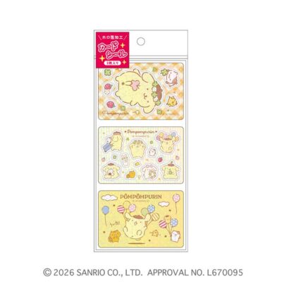 カードサイズシール サンリオキャラクターズ ポムポムプリン