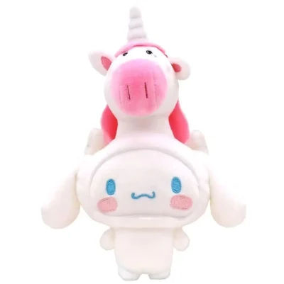 ぬいぐるみマスコット・ぬいぐるみバッジ　ぺがさすちゃん×シナモロール 着ぐるみマスコット 「たべっ子どうぶつ THE MOVIE×サンリオキャラクターズ」