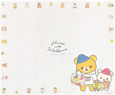 アローン(Allone) ゲーミングチェアマット リラックマ フレンズ 160×0.3×130cm 床へのキズや汚れを防止 階下への防音対策 SNS映え 大判サイズ 学習机 学習イス 勉強机 子供部屋にも ALG-GMCMRKFS