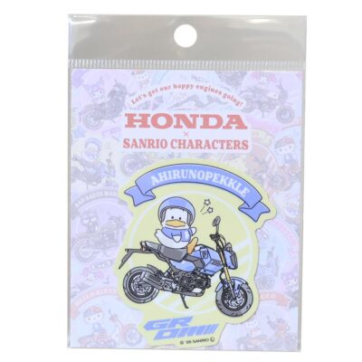 あひるのペックルxHONDA ビニールシール ダイカットステッカー GROM サンリオ