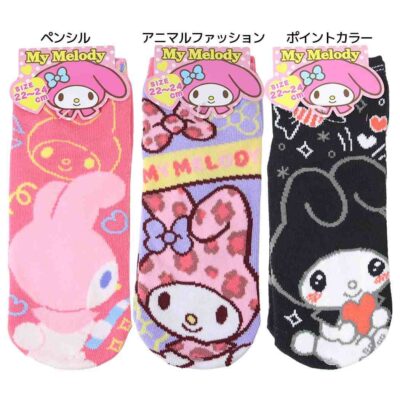 マイメロディ レディースソックス 女性用靴下 ソックス 22-24cm