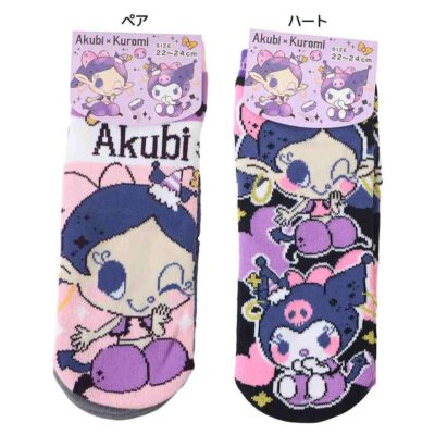 アクビxクロミ レディースソックス 女性用靴下 ソックス 22-24cm