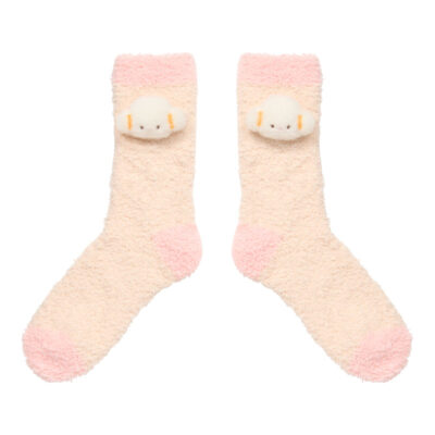 こぎみゅん マスコット付きもこもこソックス