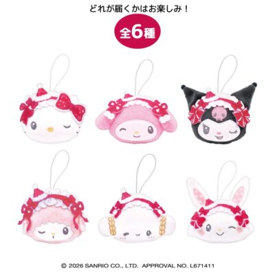 サンリオキャラクターズ クリスマスお菓子 ぬいストラップ 全6種の内どれか1個 HolidayLolita