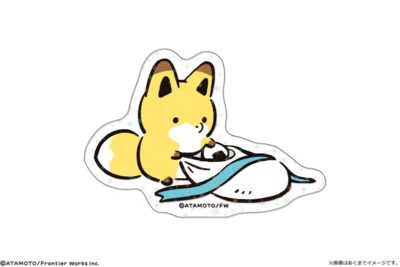 タヌキとキツネ ホログラムステッカー