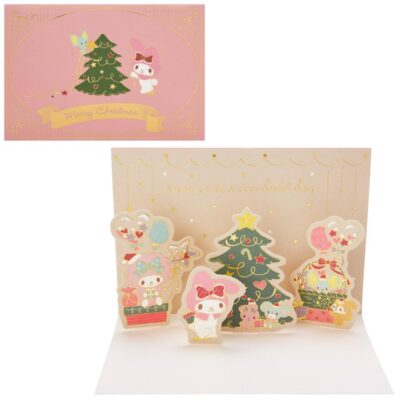 CHRISTMAS グリーティングカード クリスマス マイメロディツリーとプレゼント 1枚入り