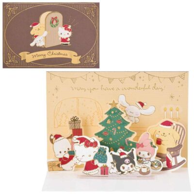 CHRISTMAS グリーティングカード クリスマス サンリオキャラクターズ みんなでパーティー