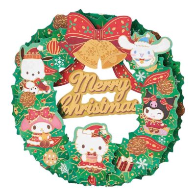 CHRISTMAS グリーティングカード クリスマス サンリオキャラクターズ リース