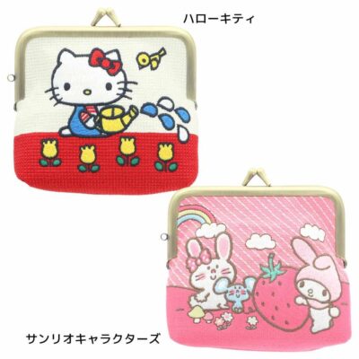 サンリオ マルチポーチ 畳刺繍ミニポーチ がま口 New