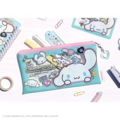2月下旬入荷 予約 サンリオ ポーチ グッズ ポッピングクリアポーチ クロミ ハローキティ シナモロール ウサハナ ティーズファクトリー メーカー公式