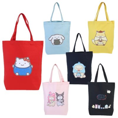 なんでもいきものxサンリオキャラクターズ 手提げかばん トートバッグ NMxKT/RD /