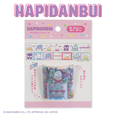 サンリオキャラクターズ はぴだんぶい クリアロールテープ2P サンキューマート公式