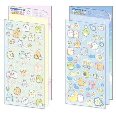 すみっコぐらし 【再販】ポケットステッカーワールド　PSW-01　ふしぎなうさぎのおにわ/PSW-02　星空さんぽ