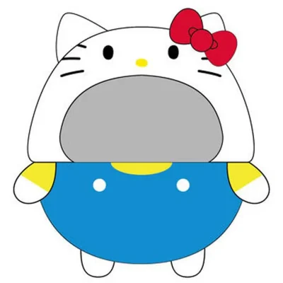 ぬいぐるみマスコット衣装・アクセサリー　Ａハローキティ ふわコロりん きせかえ着ぐるみ 「サンリオキャラクターズ」