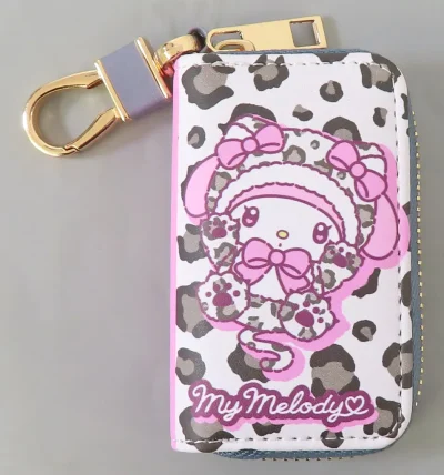 収納・携帯用アイテム　マイメロディ スマートキーケース ヒョウ柄 ホワイト 「サンリオキャラクターズ」