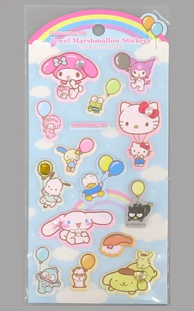 シール・ステッカー　ぷかぷかバルーン ジュエルマシュマロシール 「サンリオキャラクターズ」