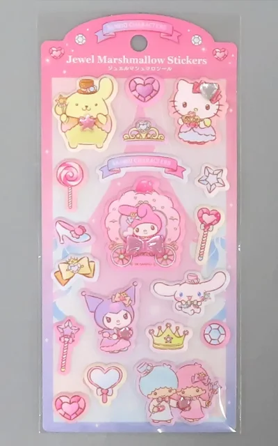 シール・ステッカー　集合 ジュエルマシュマロシール スパークルジュエル 「サンリオキャラクターズ」