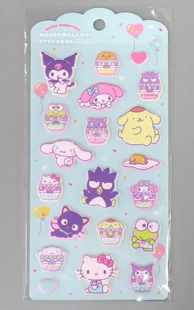 シール・ステッカー　カップケーキ マシュマロシール 「サンリオキャラクターズ」
