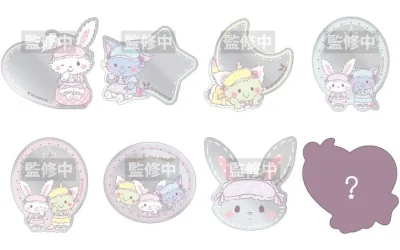 シール・ステッカー　【ボックス】サンリオキャラクターズ ウィッシュミーメル トレーディングミラーアクリルステッカー