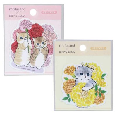 ステッカー mofusand × 日比谷花壇 ステッカー