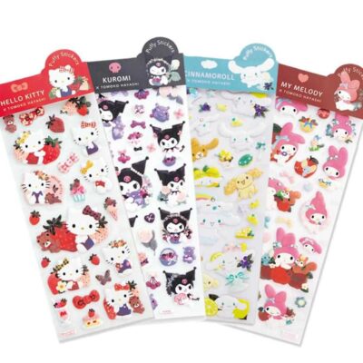 サンリオキャラクターズ x 林朋子 シールシート パフィシール