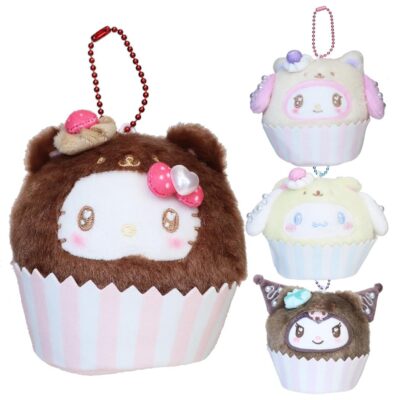 サンリオキャラクターズ マスコットキーホルダー カップケーキマスコット くまケーキ ハローキティ