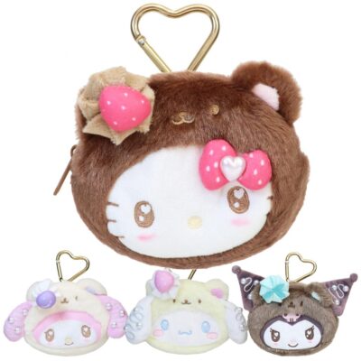 サンリオキャラクターズ ミニポーチ ミニフェイスポーチ くまケーキ ハローキティ