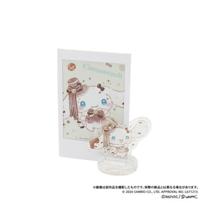 DOLLY MIXホワイトマカロンプリンスデザイン ちゅあスタ(ミニチュアアクリルスタンド)＆カードセット シナモロール[ムービック]《発売済・在庫品》