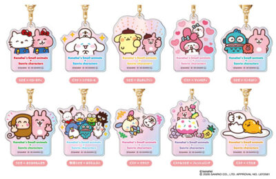 オーロラアクリルキーホルダー カナヘイの小動物×サンリオキャラクターズ 10個入りBOX[バンダイ]《12月予約》