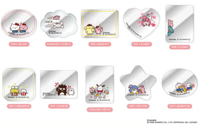 コレクションミラーステッカー カナヘイの小動物×サンリオキャラクターズ 10個入りBOX[バンダイ]《12月予約》