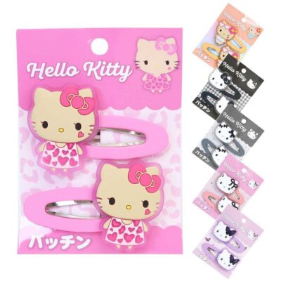 ハローキティ ヘアアクセ パッチン2Pセット レオパード /