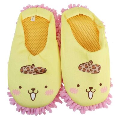 ポムポムプリン お掃除スリッパ おそうじルームシューズ レオパード サンリオ