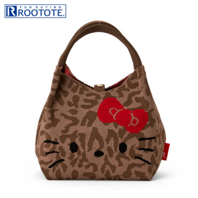 ハローキティ ROOTOTE デリVネックトートバッグ ブラウン