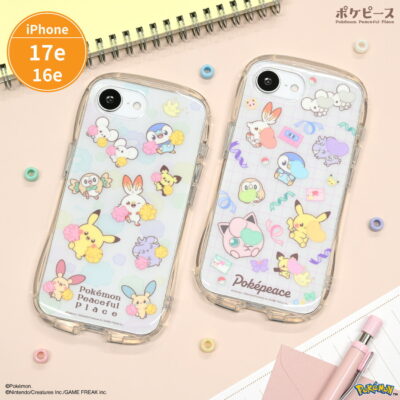 ポケットモンスター ポケピース iPhone17e / 16e 対応 クリスタルクリアケース