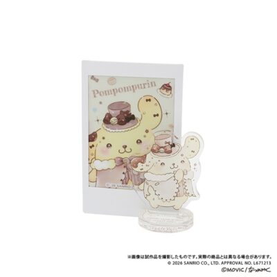 サンリオキャラクターズ DOLLY MIXホワイトマカロンプリンスデザイン　ちゅあスタ(ミニチュアアクリルスタンド）＆カードセット