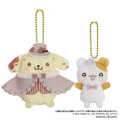 サンリオキャラクターズ DOLLY MIXホワイトマカロンプリンスデザイン　フィンガーマスコット・PUPPELA（パペラ）セット［ぬいぐるみ］