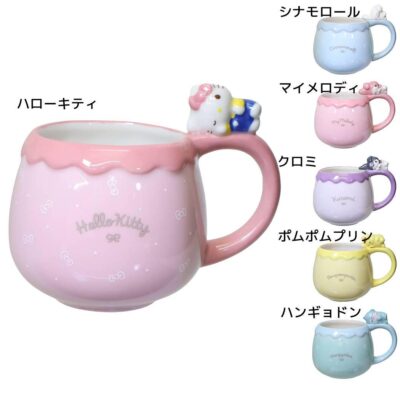 サンリオ コップ フィギュア付き マグカップ おやすみ