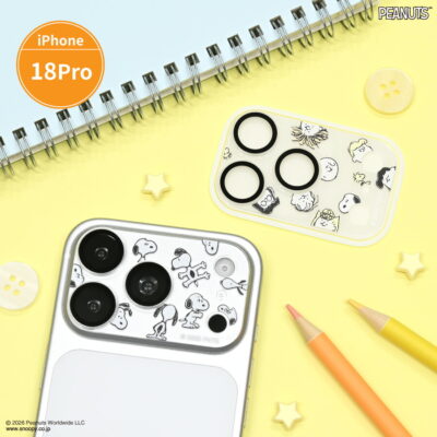 ピーナッツ スヌーピー iPhone 18 Pro 対応 カメラカバー