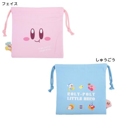 星のカービィ 巾着袋 ぴょこっと巾着 フェイス /