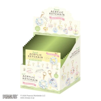 3月下旬入荷 予約 スヌーピー キーホルダー 全8種 with flowers シークレットフラワーアクリルキーホルダー BOXセット ティーズファクトリー メーカー公式
