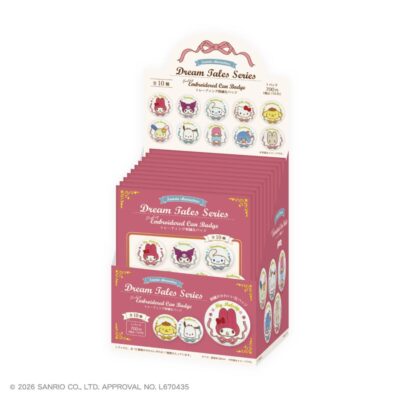 2月下旬入荷 予約 サンリオ 缶バッジ ドリームテイルズ トレーディング刺繍缶バッジ BOXセット 全10種 ティーズファクトリー メーカー公式